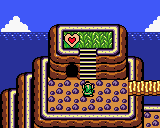 Quart de cœur de « Link’s Awakening ».