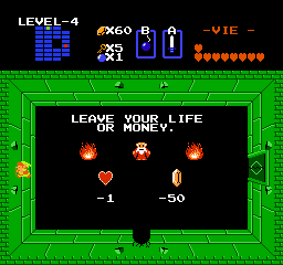 Screenshot du guide du donjon D de The Legend of Zelda