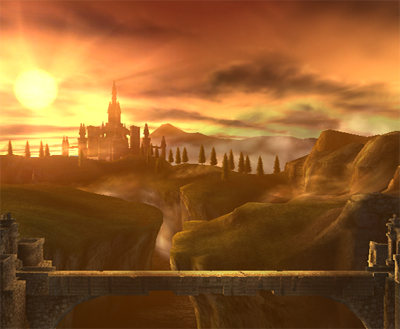 Le pont d\'Ordinn dans Super Smash Bros. Brawl