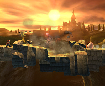 Le pont d\'Ordinn dans Super Smash Bros. Brawl