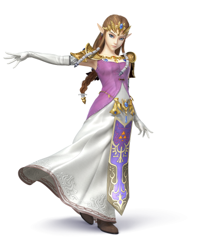 Artwork de Zelda dans Super Smash Bros Wii U / 3DS