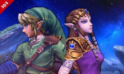 Screenshot de Zelda dans Super Smash Bros 3DS