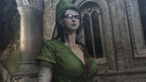 Bayonetta en costume de Link