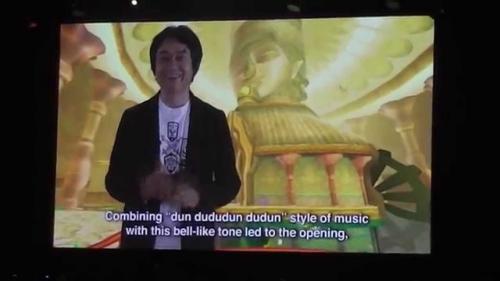 Miyamoto s'exprimant en vidéo