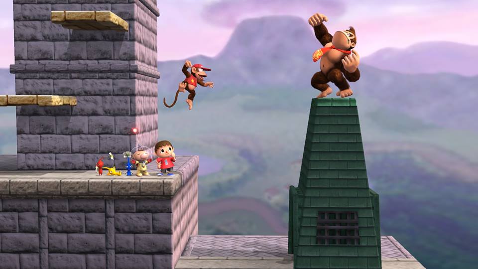 News Super Smash Bros. 3DS et Wii U : Screenshot Stage du Château d'Hyrule issu de Super Smash Bros. 64