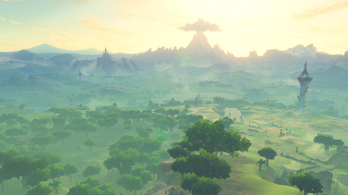 Screenshot de l'univers dans The Legend of Zelda : Breath of the Wild