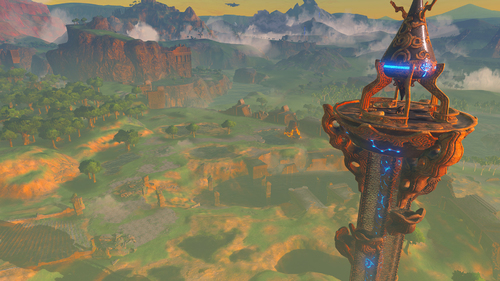 Screenshot de l'univers dans The Legend of Zelda : Breath of the Wild