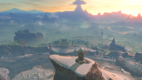 Screenshot de l'univers dans The Legend of Zelda : Breath of the Wild